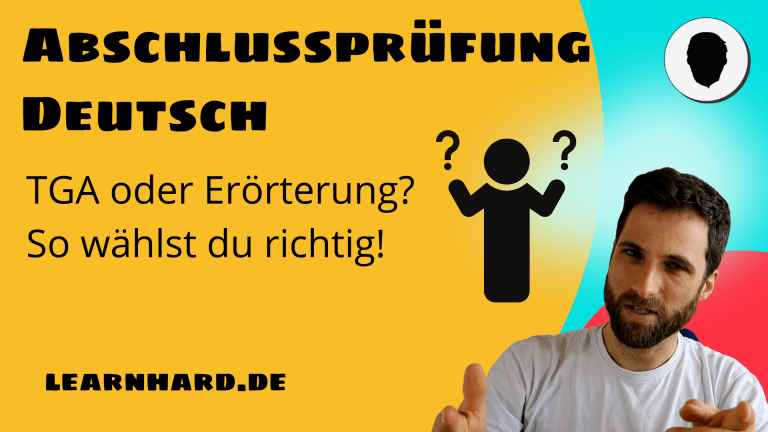 Read more about the article Abschlussprüfung Deutsch – Erörterung oder TGA?
