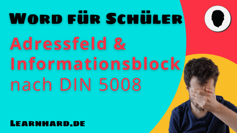 Read more about the article Word für Schüler erklärt: Adressfelder und Informationsblock nach DIN 5008 erstellen